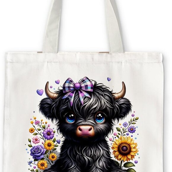 Brand New Tote Black Cow Classic Eco-Friendly - Picture 1 of 6